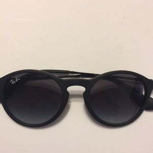 Black retro round RayBan sunglasses